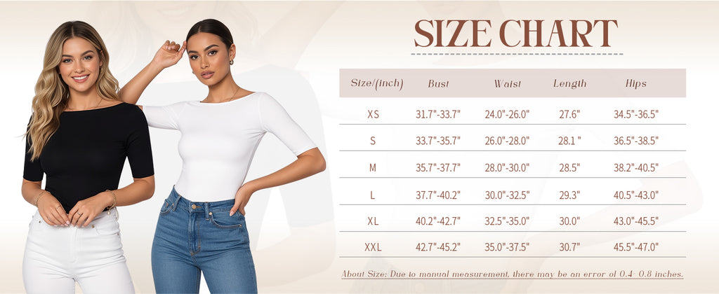 MANGOPOP Women's Half Sleeve Boat Neck Bodysuit 3/4 Sleeve Body Suit Slim Fit Going Out Tops 2026