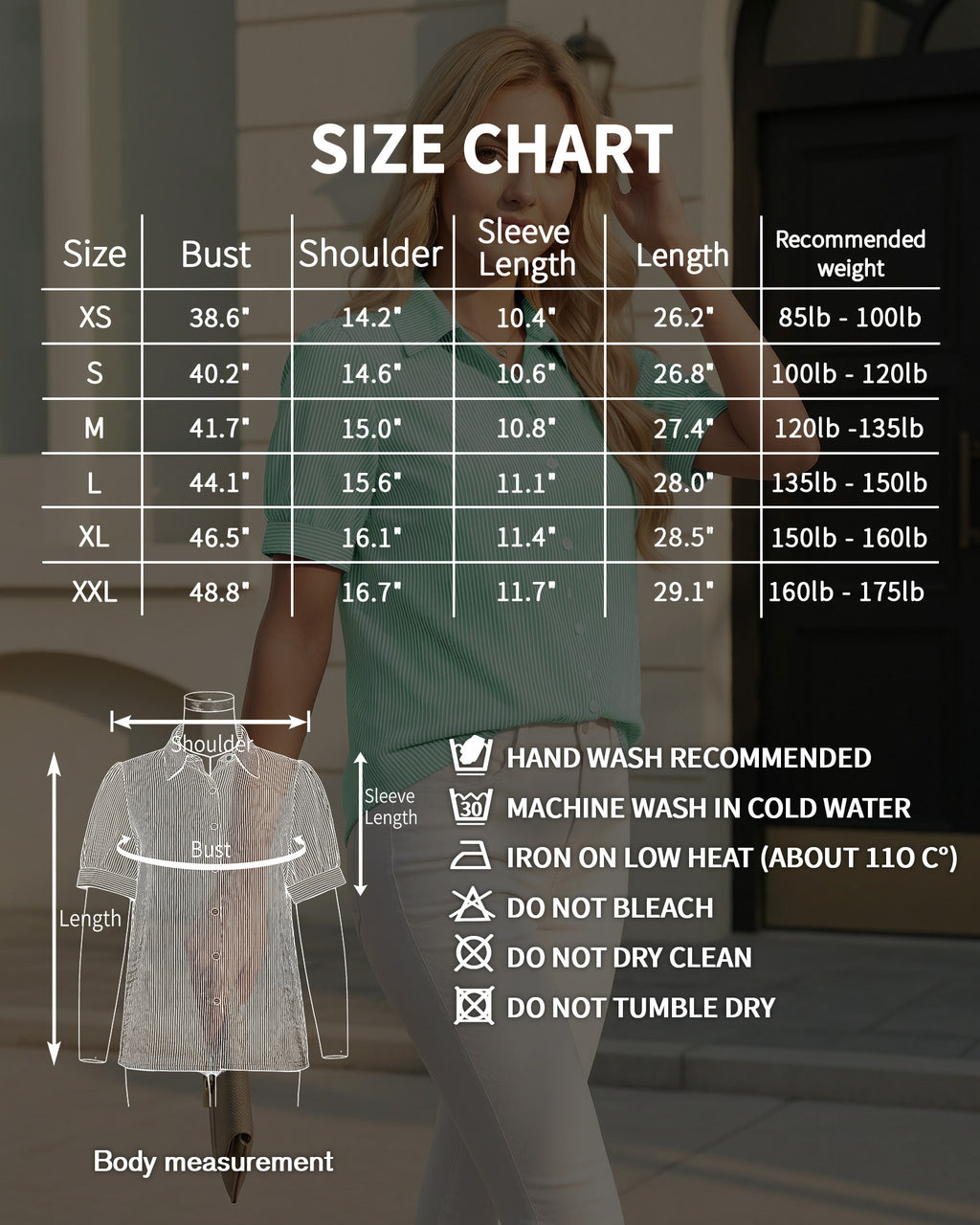 MANGOPOP Striped Button Down Shirt for Women Puff Short Sleeve Blouse Business Casual Tops Trendy 2026 Summer