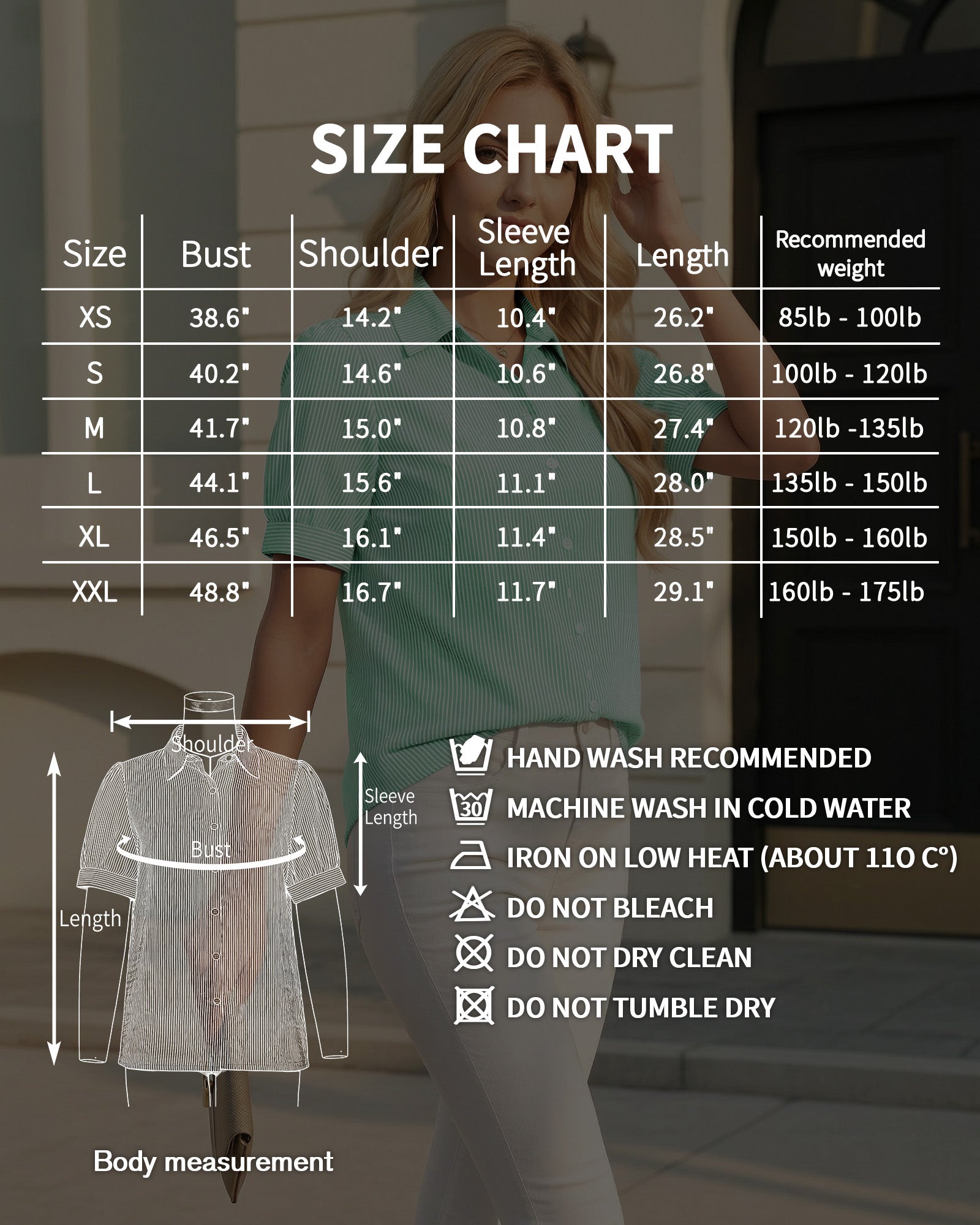 MANGOPOP Striped Button Down Shirt for Women Puff Short Sleeve Blouse Business Casual Tops Trendy 2026 Summer