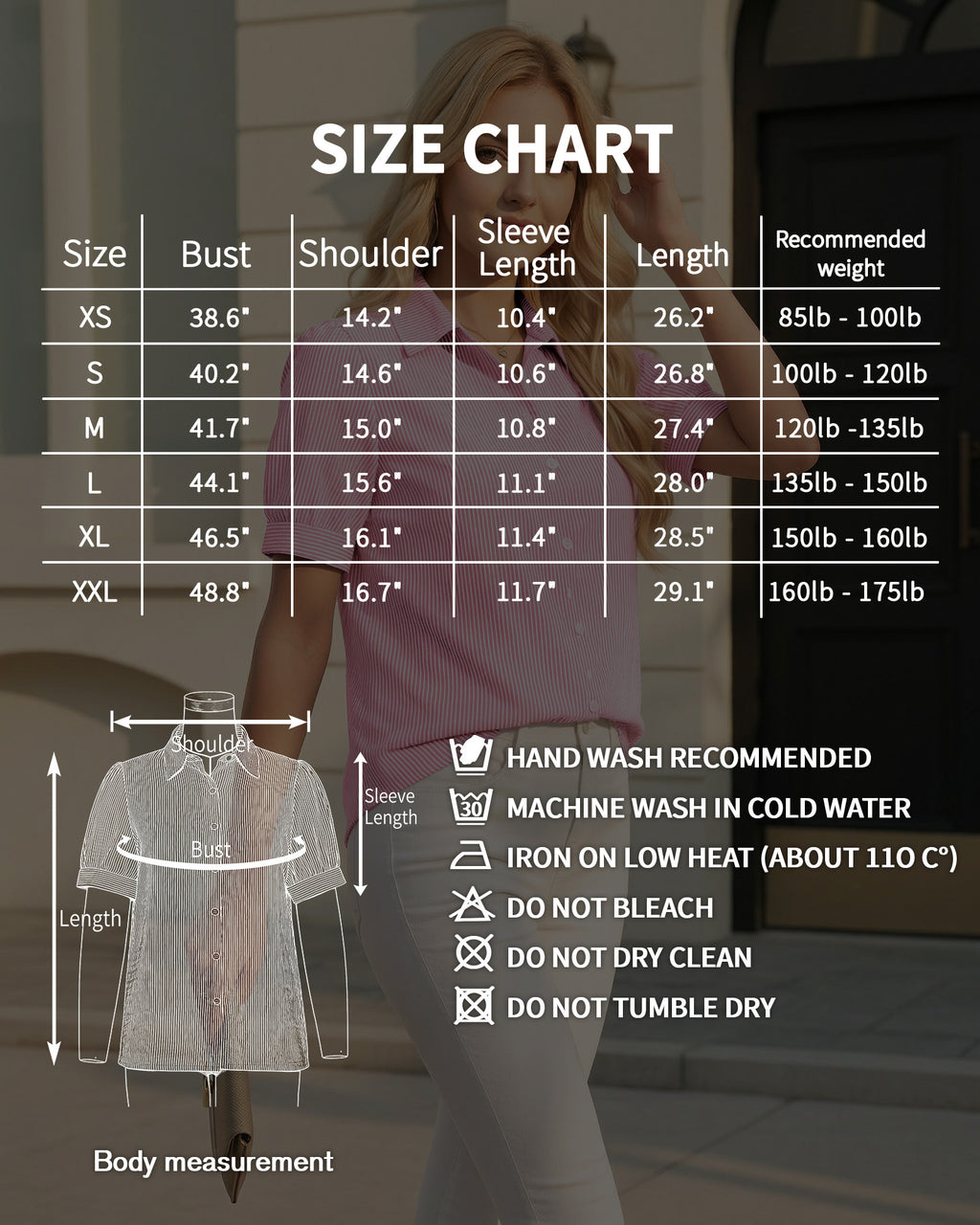MANGOPOP Striped Button Down Shirt for Women Puff Short Sleeve Blouse Business Casual Tops Trendy 2026 Summer