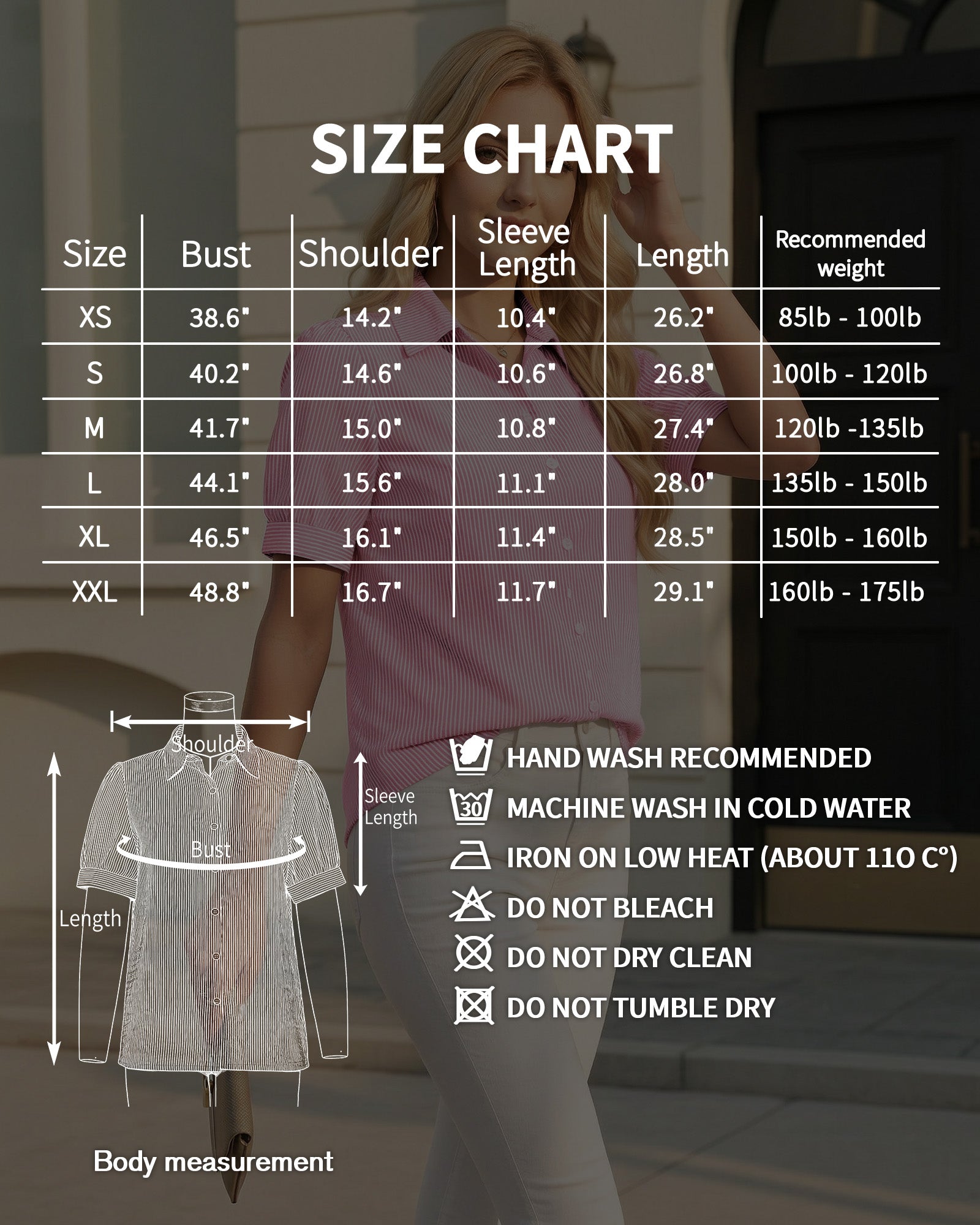 MANGOPOP Striped Button Down Shirt for Women Puff Short Sleeve Blouse Business Casual Tops Trendy 2026 Summer