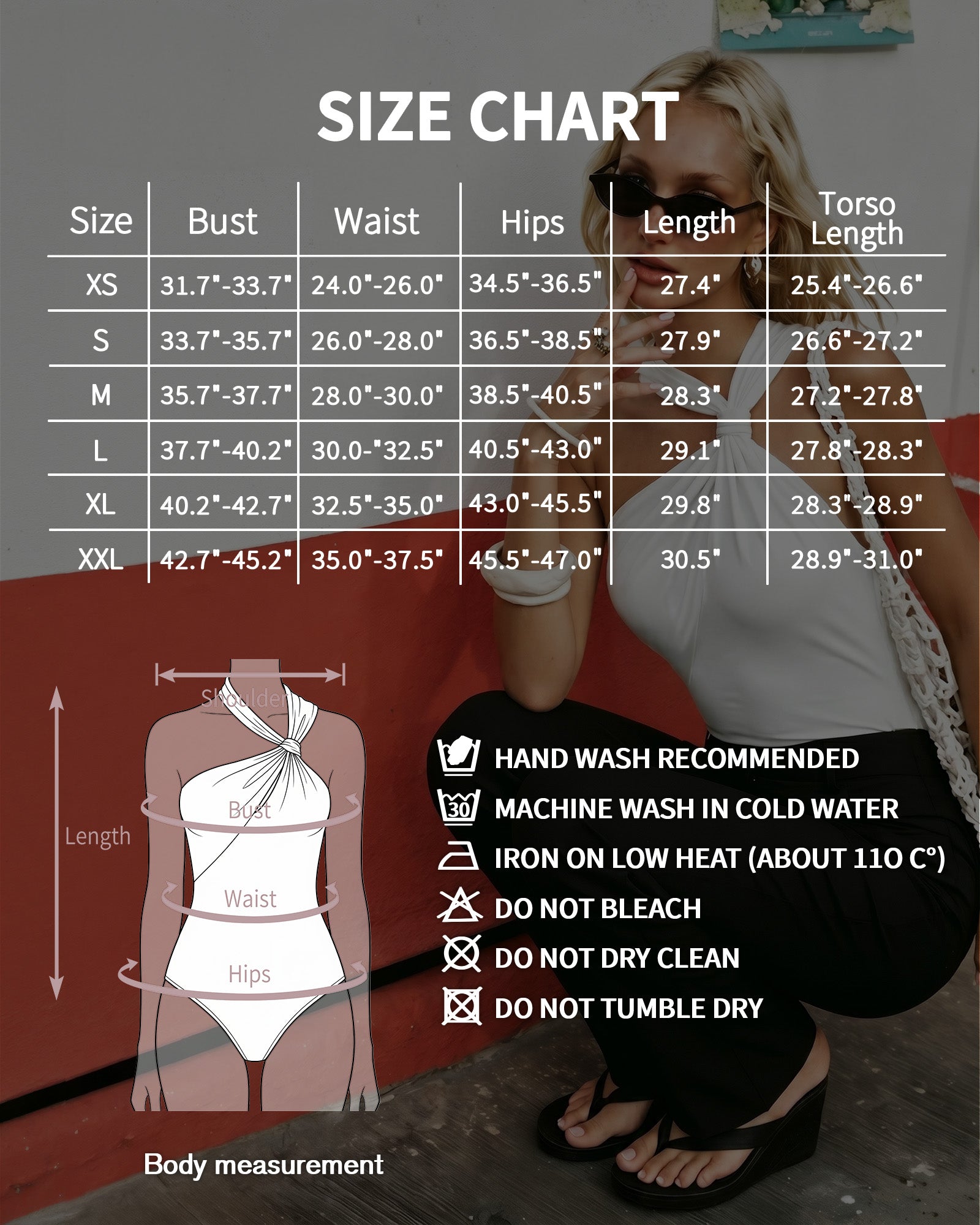 MANGOPOP Women's Twist Knot Asymmetrical Sleeveless Bodysuits Sexy Double Lined Thong Body Suit Top 2026