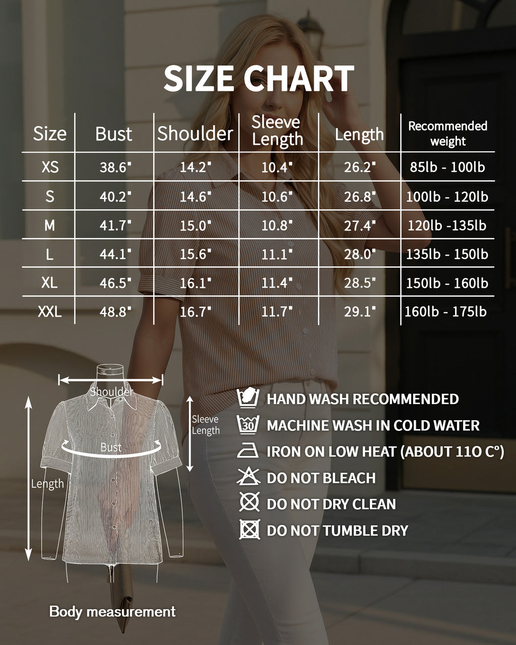 MANGOPOP Striped Button Down Shirt for Women Puff Short Sleeve Blouse Business Casual Tops Trendy 2026 Summer