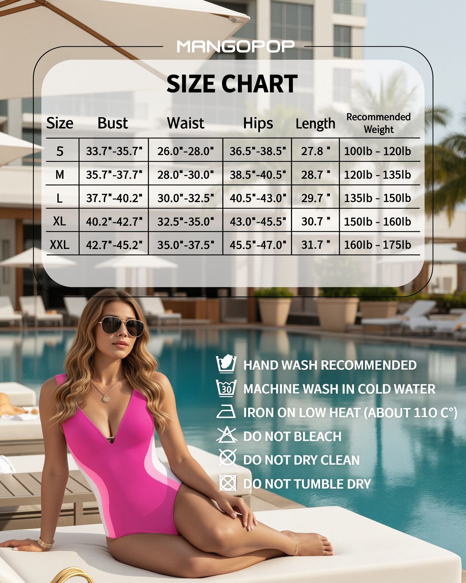 MANGOPOP Women One Piece Swimsuit Tummy Control Slimming Swim Suits Color Block Bathing Suit 2026 Beach Vacation Swimwear