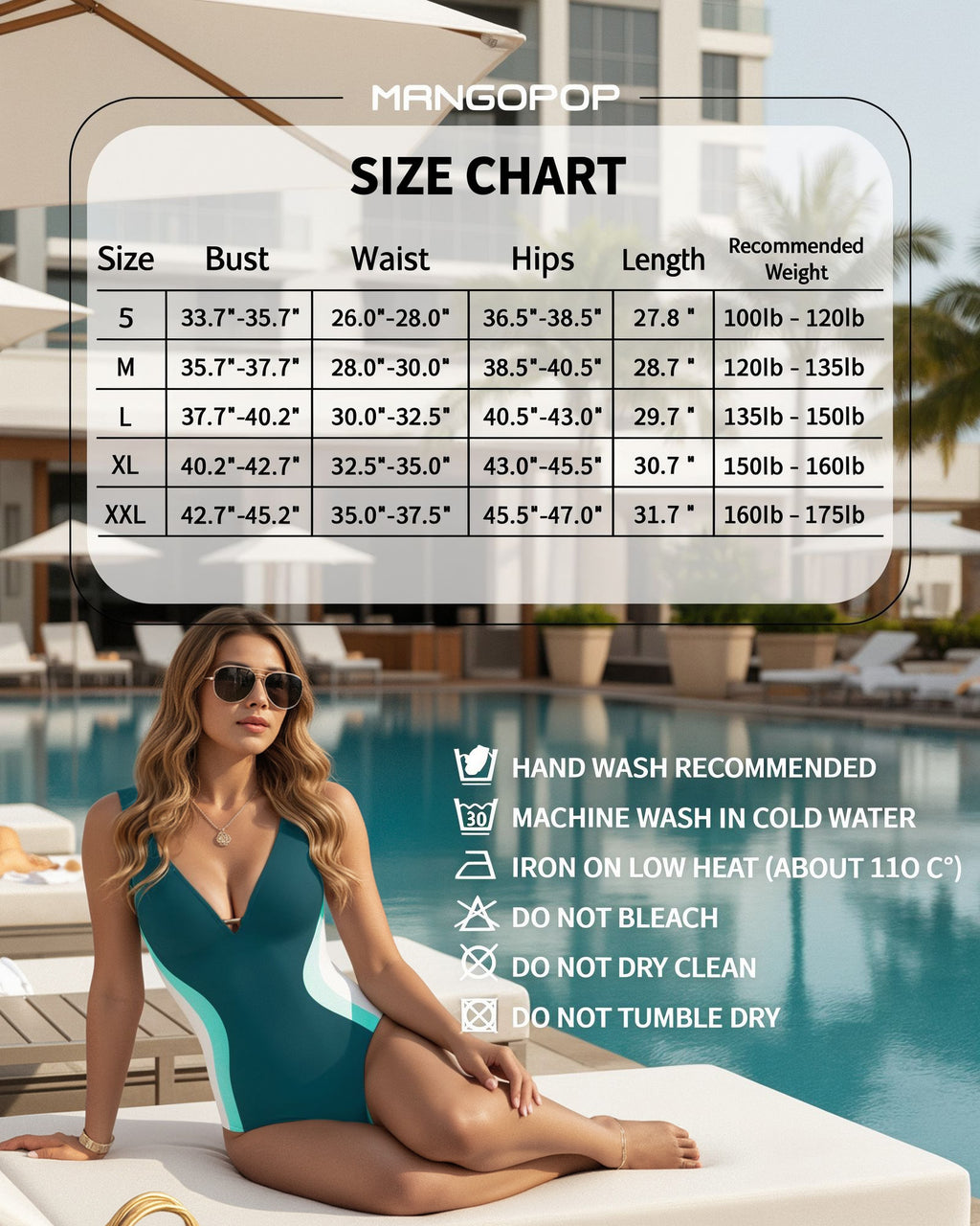 MANGOPOP Women One Piece Swimsuit Tummy Control Slimming Swim Suits Color Block Bathing Suit 2026 Beach Vacation Swimwear
