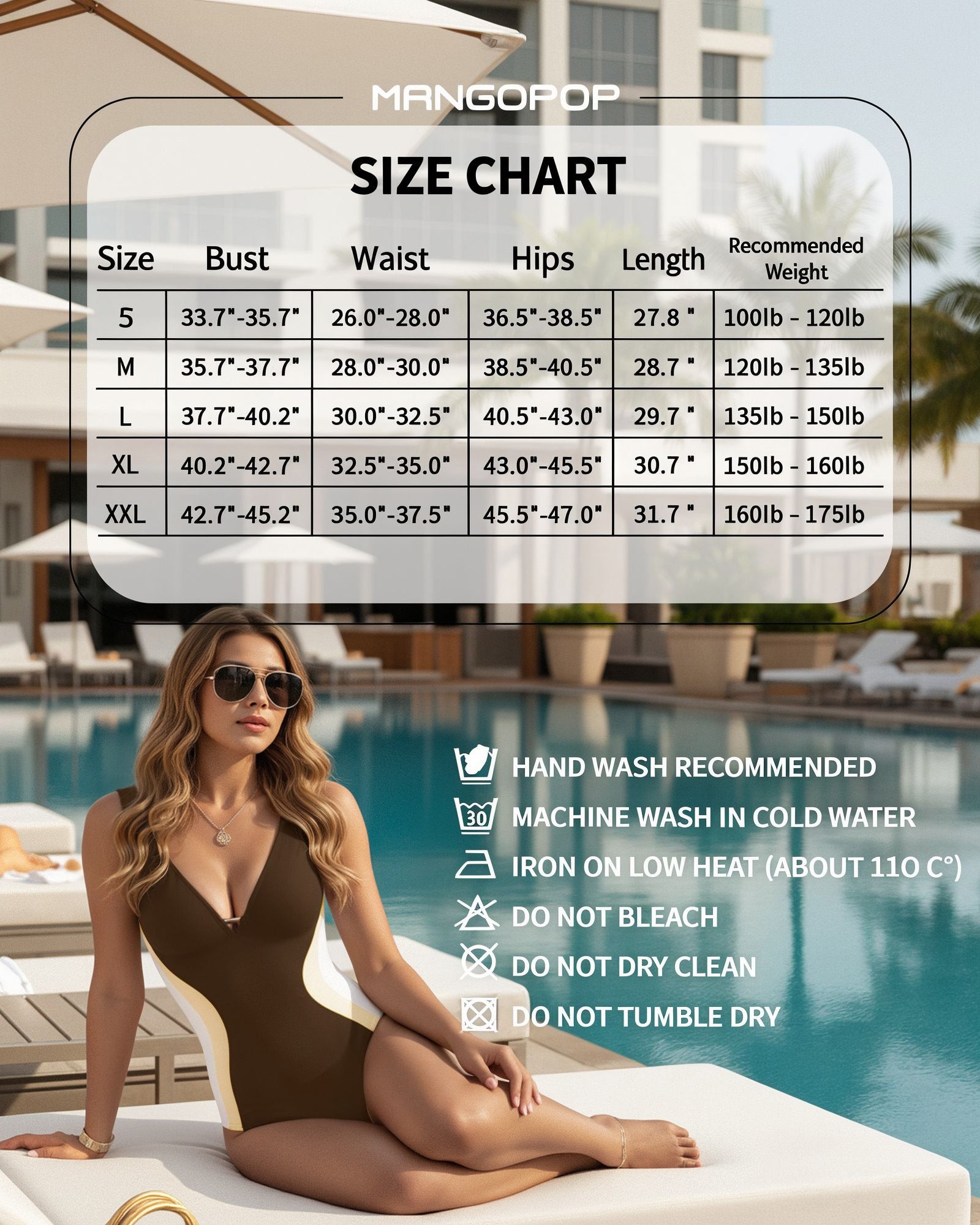 MANGOPOP Women One Piece Swimsuit Tummy Control Slimming Swim Suits Color Block Bathing Suit 2026 Beach Vacation Swimwear