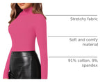 MANGOPOP Mock Neck Slim-Fit Top - Blush