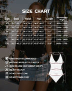 MANGOPOP Cowl Neck Halter Backless Sleeveless Open Bodysuit Black