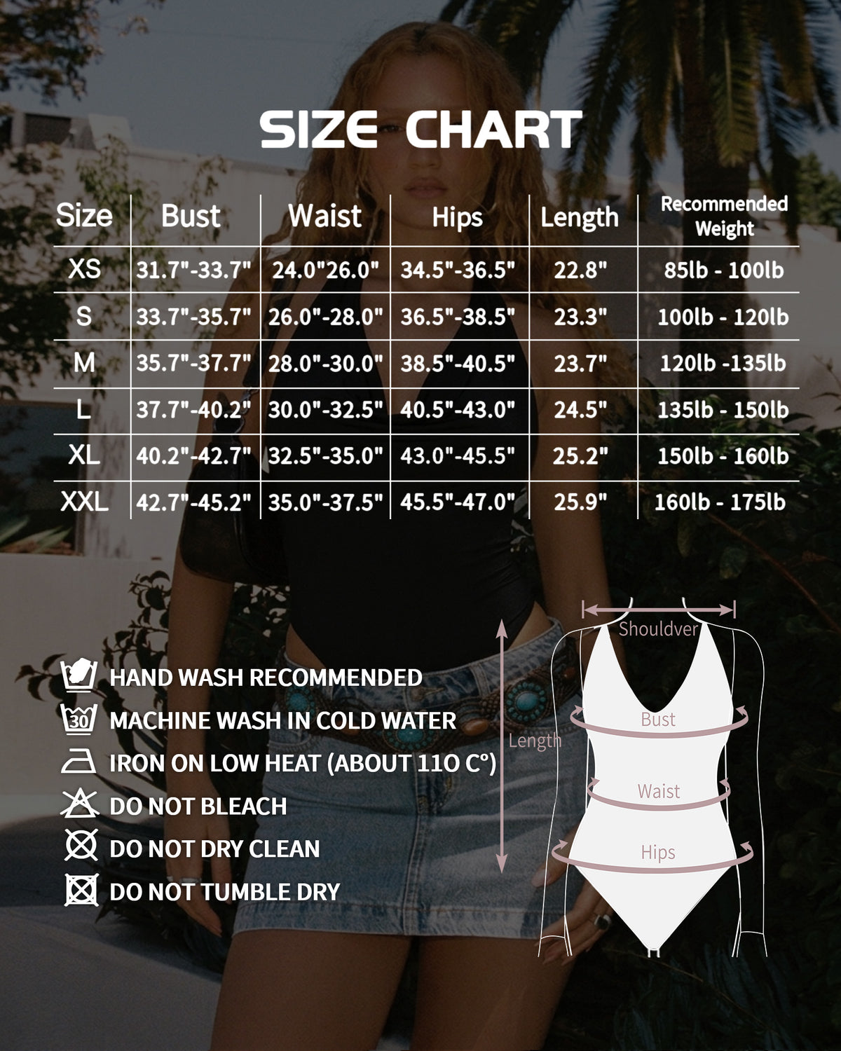 MANGOPOP Cowl Neck Halter Backless Sleeveless Open Bodysuit White
