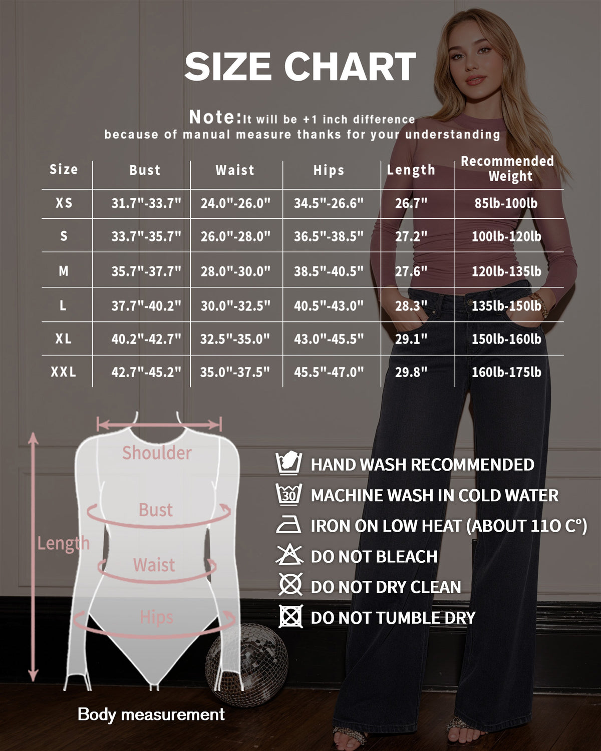 MANGOPOP Mock Neck Mesh Long-Sleeve Ruched Sheer Bodysuit Long Sleeve Marsala