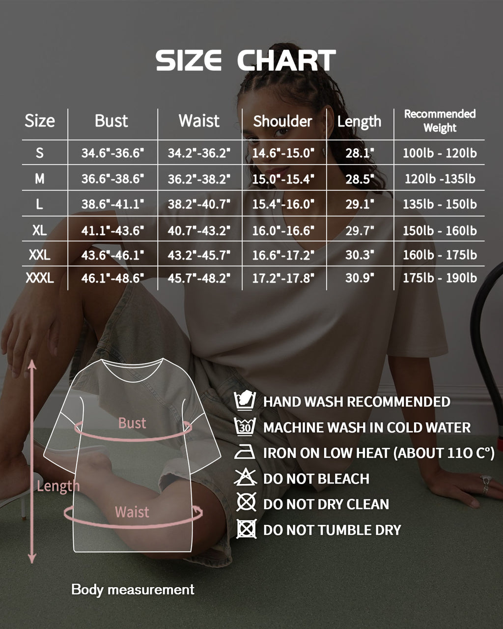 MANGOPOP Oversized V-Neck Half-Sleeve Gym Workout Loose Top Light Grey